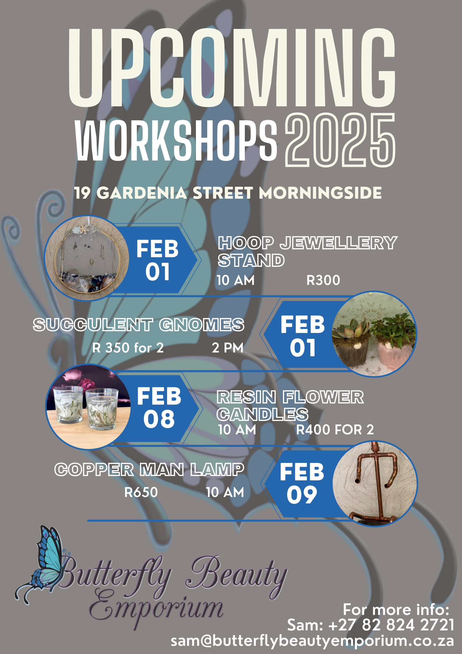 Crafting Workshops in Johannesburg | Butterfly Events