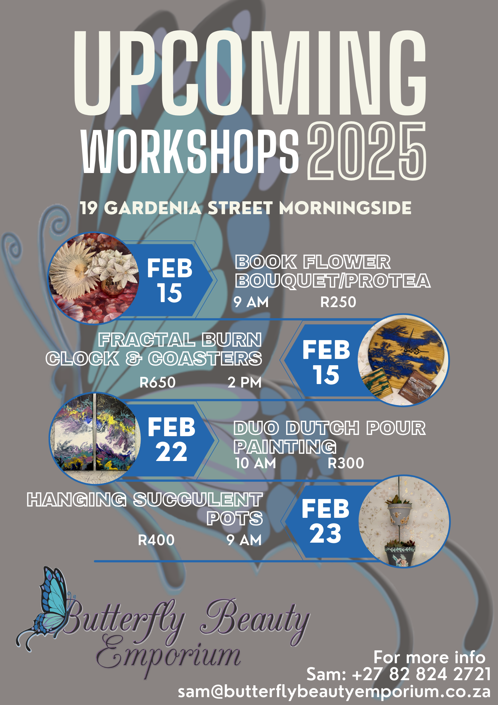 Crafting Workshops in Johannesburg | Butterfly Events